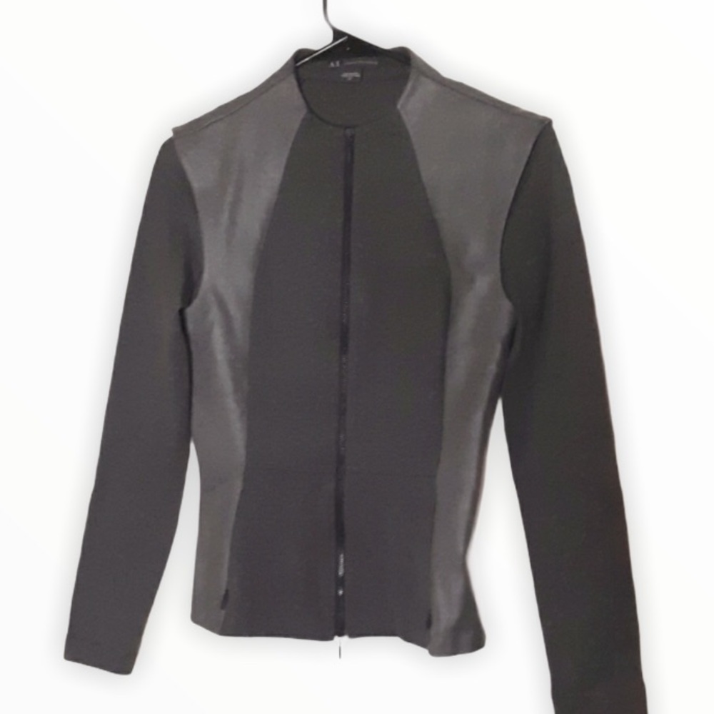 Armani Exchange Two‎ Tone Grey Zip Jacket Size S/P
